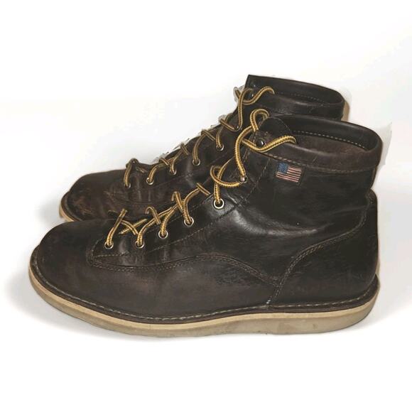 Danner Authentic Boots Men’s 6” Bull Run Round Toe Brown Cristy US 13D - *READ* main image 6